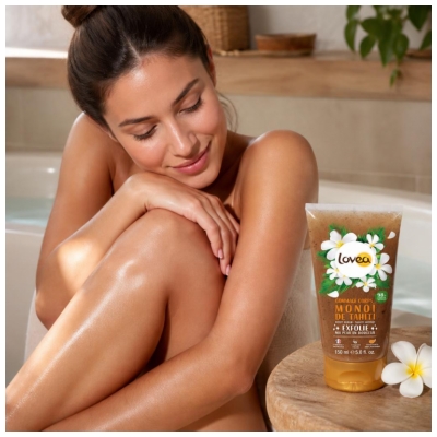 Lovea Exfoliërende Lichaamsscrub Monoï de Tahiti 150 ml