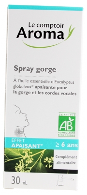 Le Comptoir Aroma Spray Gorge Effet Apaisant Bio 30 ml