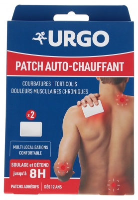 Urgo Patch Auto-Chauffant 8H 2 Patchs Adhésifs