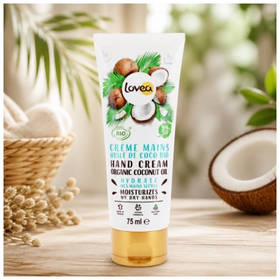 Lovea Crema Mani All'olio di Cocco Biologico 75 ml
