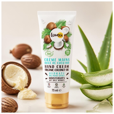 Lovea Organic Coconut Oil Hand Cream 75 ml
