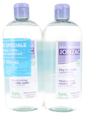 Eau Thermale Jonzac Eau Micellaire Hydratante Bio Lot de 2 x 500 ml Offre Spéciale