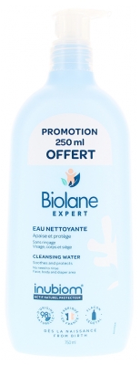 Biolane Acqua Detergente Esperta Senza Risciacquo 500 ml + 250 ml di Omaggio