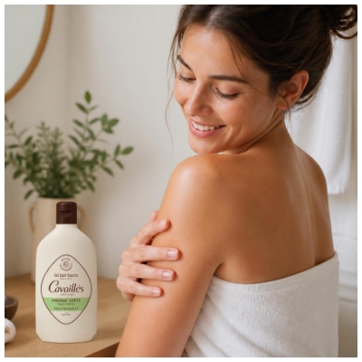 Cavaillès Grön Mandel Duschgel för Känslig Hud 400 ml