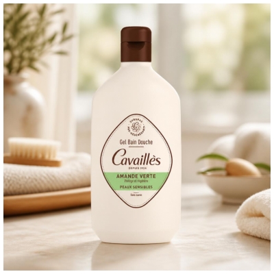 Rogé Cavaillès Gel Bain Douche Peaux Sensibles Amande Verte 400 ml