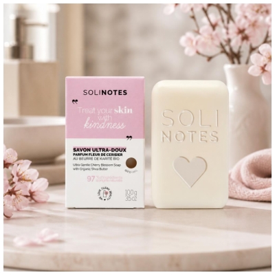 Solinotes Jabón Sólido Ultrasuave Flor de Cerezo 100 g