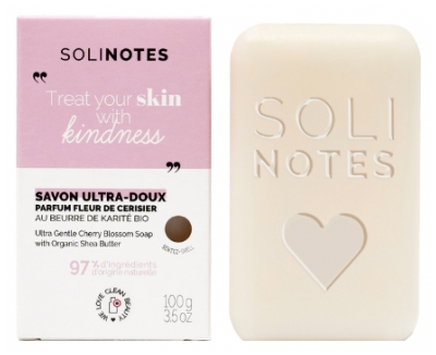 Solinotes Kirschblüte Ultrasanfte feste Seife 100 g