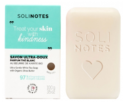 Solinotes Thé Blanc Savon Solide Ultra-Doux 100 g