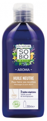 Léa Nature SO BIO étic Aroma Huile Neutre Massage et Soin DIY Bio 200 ml