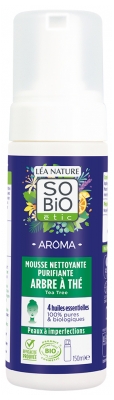 Léa Nature SO BIO étic Aroma Mousse Nettoyante Purifiante Arbre à Thé Bio 150 ml