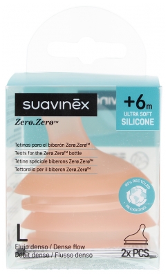 Suavinex Zero.Zero Tétine Débit Dense 6 Mois et +