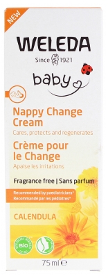 Weleda Baby Calendula Nappy Change Cream Fragrance Free 75 ml