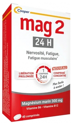 Mag 2 24H Formule Renforcée 40 Tablets