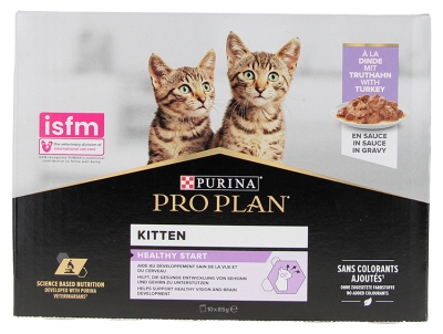 Purina Proplan Gatinho Healthy Start Peru Sachê 10 x 85 g