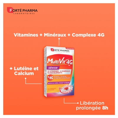 Forté Pharma MultiVit'4G Sénior 30 Comprimés Bicouches
