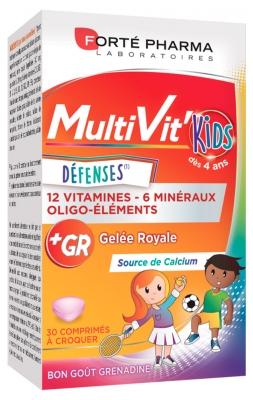 Forté Pharma MultiVit'Kids Défenses 30 Comprimés à Croquer