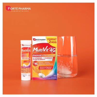 MultiVit'4G Energía 60 Comprimidos Efervescentes
