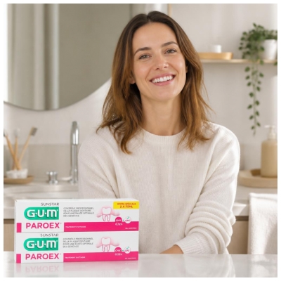 GUM Paroex Gel Dentifrice Lot de 2 x 75 ml