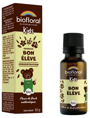 Biofloral Kids Granule Dober Študent Koncentracija Bio 19,5 g