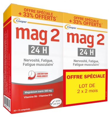 Mag 2 24H Formuła Wzmocniona 2 x 60 Tabletek