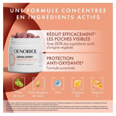 Oenobiol Derma Expert Contour des Yeux 60 Comprimés