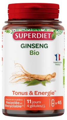 Superdiet Ginseng Bio 45 Gélules