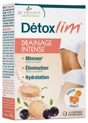 Les 3 Chênes Détoxlim Drainage Intense 15 Tabletek Musujących - Smak: Spritz