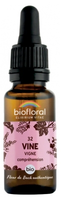 Biofloral Bachblüten Verständnis Verständnis Verständnis Rebe Akzeptanz Akzeptanz Akzeptanz N°32 Organisch 20 ml