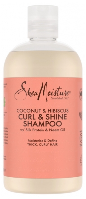 SheaMoisture Noix de Coco et Hibiscus Shampoing Boucles et Brillance 384 ml