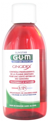 GUM Gingidex Traitement d'Attaque Bain de Bouche 300 ml