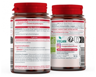 Superdiet Castanheiro da Índia Bio 45 Cápsulas