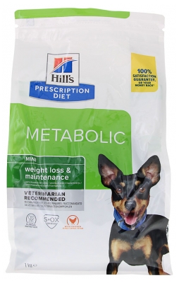 Hill's Perro Mini Metabolismo Pérdida y Mantenimiento de Peso Pollo 1 kg