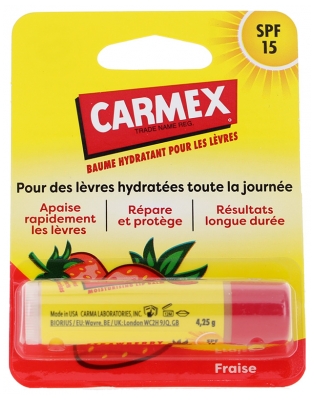 Carmex Truskawkowy Nawilżający Balsam do ust SPF15 4,9 ml