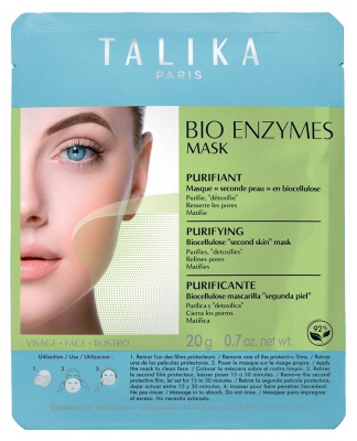 Talika Bio Enzymen Masker Zuiverend Masker Tweede Huid 20 g
