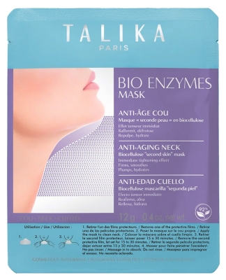 Talika Bio Enzyme Mask Anti-Aging Halsmaske Zweite Haut 12 g
