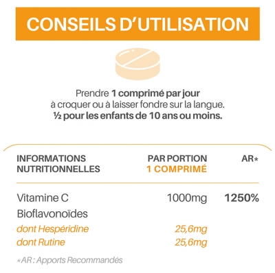 Orthonat Acérola C-Max 1000 120 Comprimés