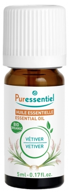 Puressentiel Essential Oils Vetiver (Chrysopogon Zizanioides) Organic 5 ml