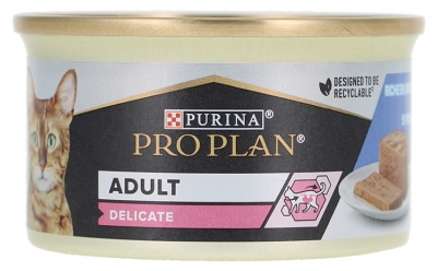 Purina Proplan Delikatny mus z Indyka dla Dorosłych Kotów 85 g