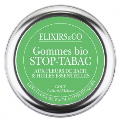 Elixirs & Co Gommes Stop Tabac Goût Citron Mélisse Bio 45 g