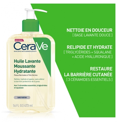 CeraVe Huile Lavante Moussante Hydratante 473 ml