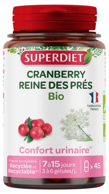 Superdiet Cranberry Meadowsweet Organic 45 Capsules