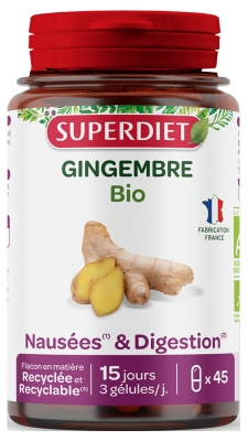 Superdiet Gingembre Bio 45 Gélules