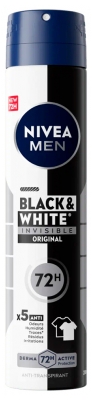 Desodorante Antitranspirante Spray 72H Nivea Men Black & White Invisible 250 ml