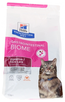 Hill's Chat Gastrointestinal Biome Santé Digestive au Poulet 1,5 kg