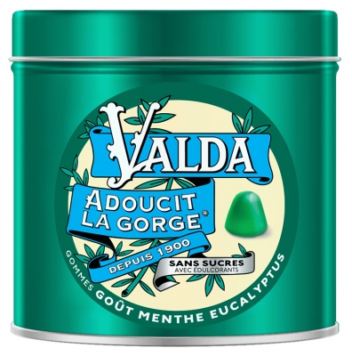 Valda Sugar Free Gummies Softens the Throat Mint Eucalyptus Flavour 140g