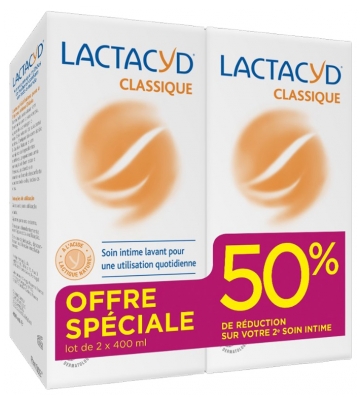 Lactacyd Classique Cuidado Íntimo Limpiador Lote de 2 x 400 ml