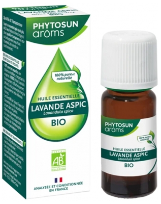 Phytosun Arôms Organic Essential Oil Aspic Lavender (Lavandula spica) 10 ml