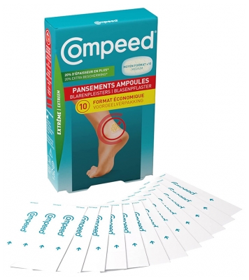 Compeed Ekstremalūs Vidutinio Dydžio Pūslių Tvarsčiai, 10 vnt.