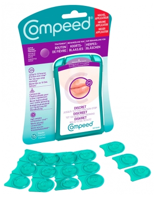 Compeed Parche Discreto Tratamiento de Herpes Labial 15 Parches
