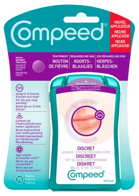 Compeed Patch Discret Traitant Bouton de Fièvre 15 Patchs